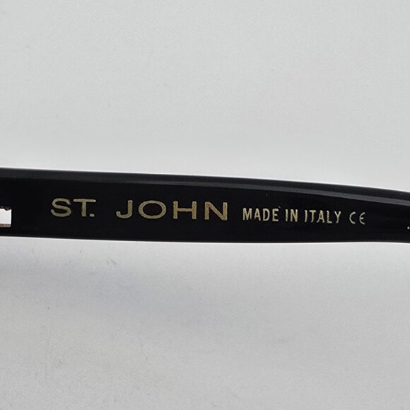 St. John S-513 Blonde Tortoise Gold Frame Dark Brown Lens Sunglasses Italy 54mm main image 8